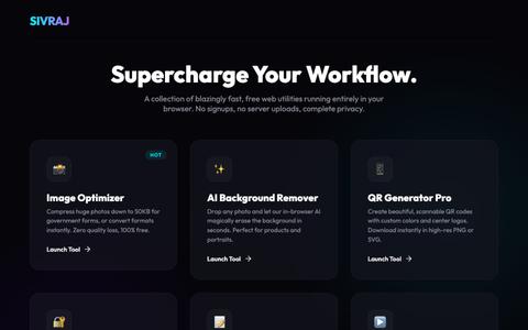 Sivraj Web Tools — screenshot