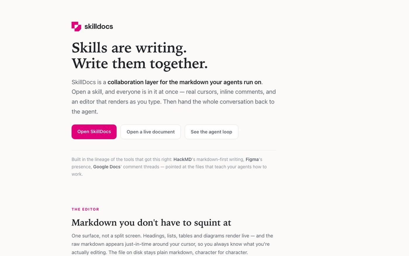 SkillDocs — a tour — screenshot