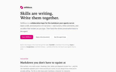 SkillDocs — a tour — screenshot