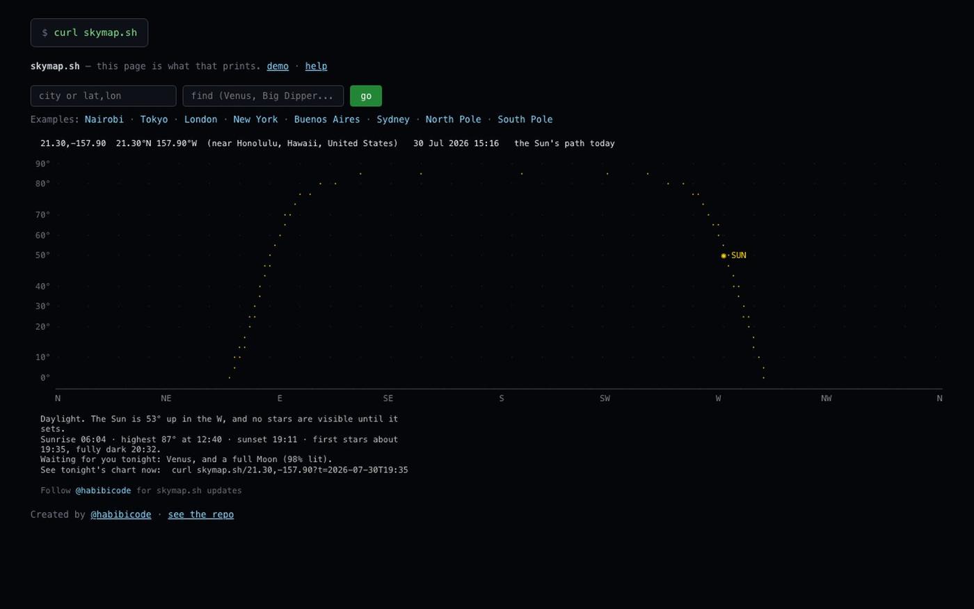 skymap-sh — screenshot