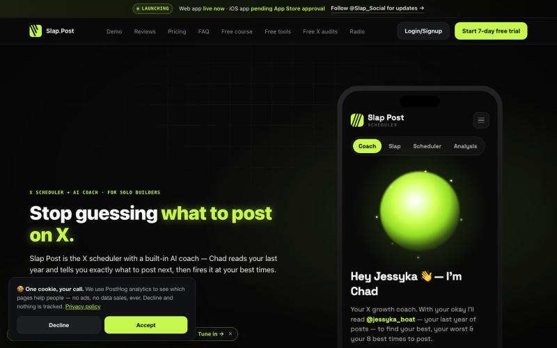Slap Post — Your AI X coach — screenshot