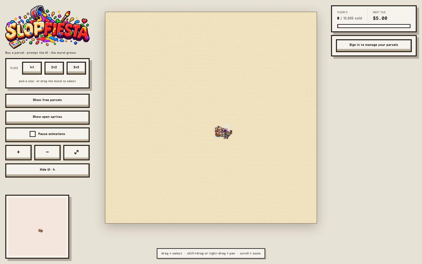 Slopfiesta — the AI mural — screenshot