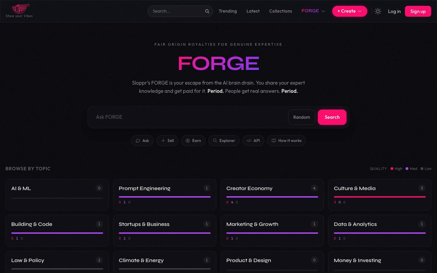 FORGE — Genuine Expertise, on demand — screenshot