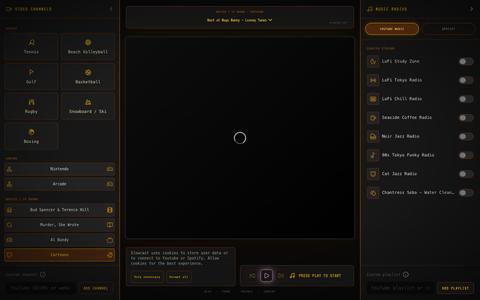 slowcast.net · Something slow to watch. Something calm to hear. — screenshot