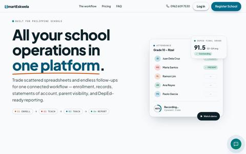 School Management Platform for Philippine Schools — screenshot
