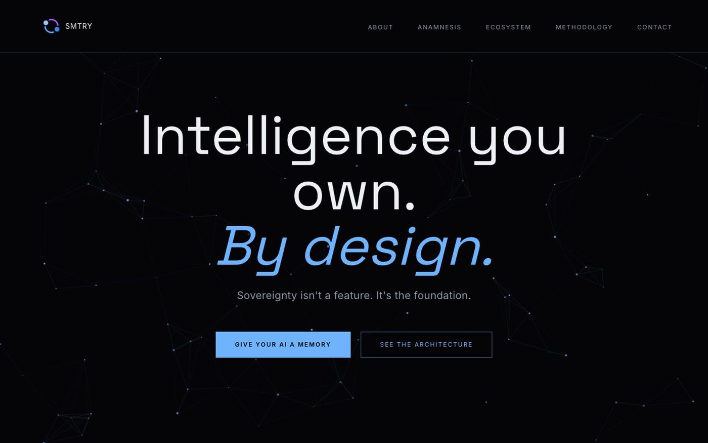 SMTRY | Intelligence you own. By design. — screenshot