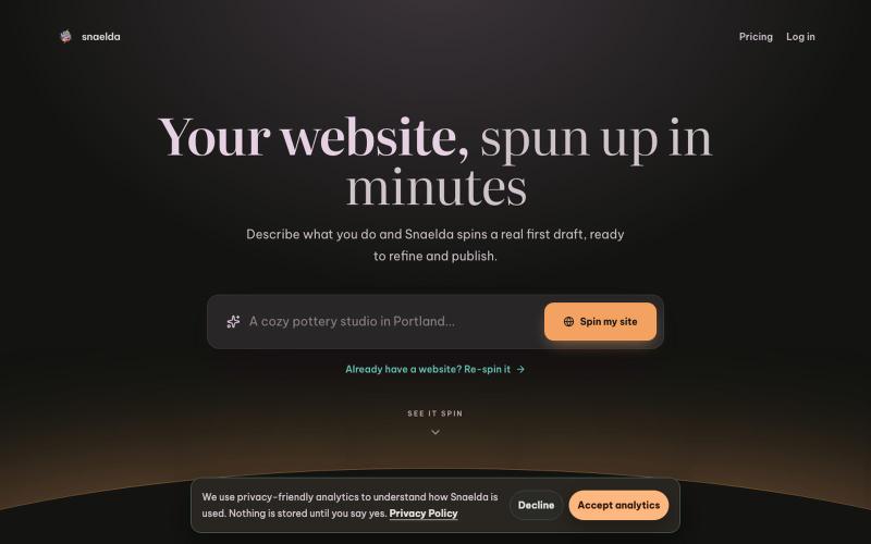Snaelda — screenshot