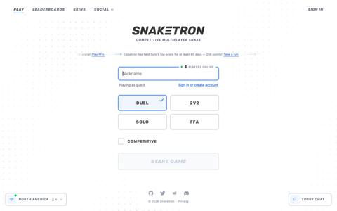 Snaketron — screenshot