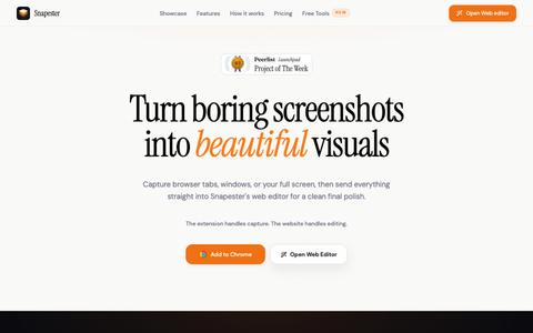 Snapester - Turn Screenshots into Beautiful Visuals — screenshot