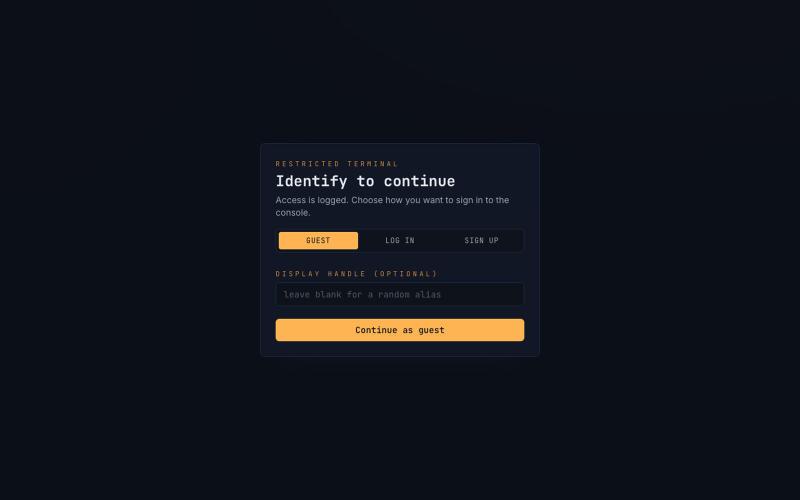 SNOOPHACK // access console — screenshot