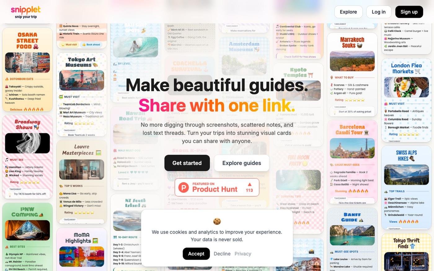 Snipplet — screenshot