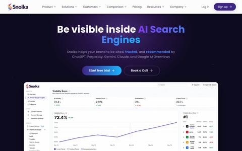 Snoika – AI Search Visibility Platform — screenshot