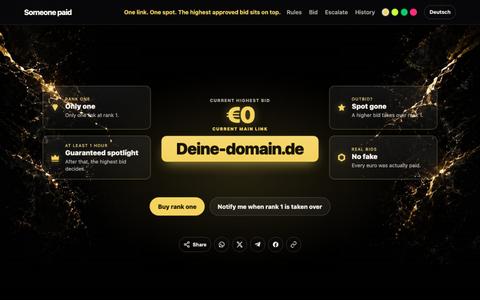 Someone paid – the most expensive link on the web — screenshot