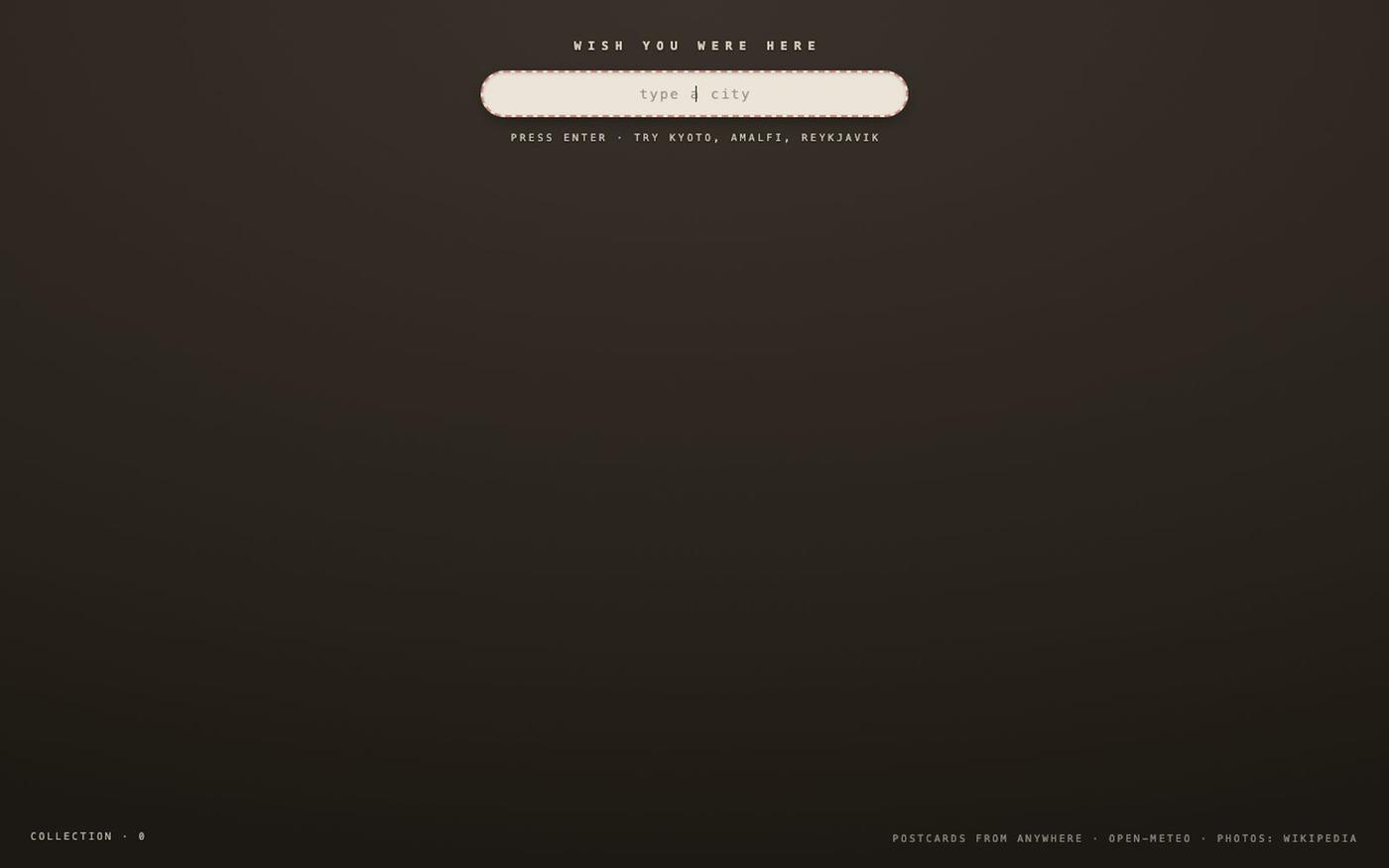wish you were here — screenshot