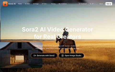 Sora2 AI Video Generator for Real Creators | Watermark-Free Stories in Minutes — screenshot