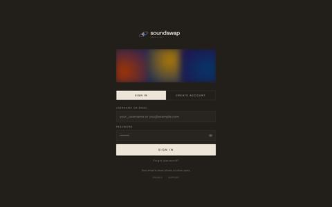SoundSwap — screenshot