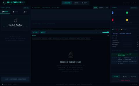 SpliceDetect Pro — AI Voice Forensics — screenshot