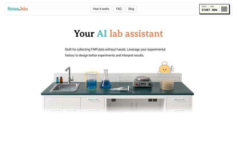 AI Lab Assistant | sous.bio — screenshot