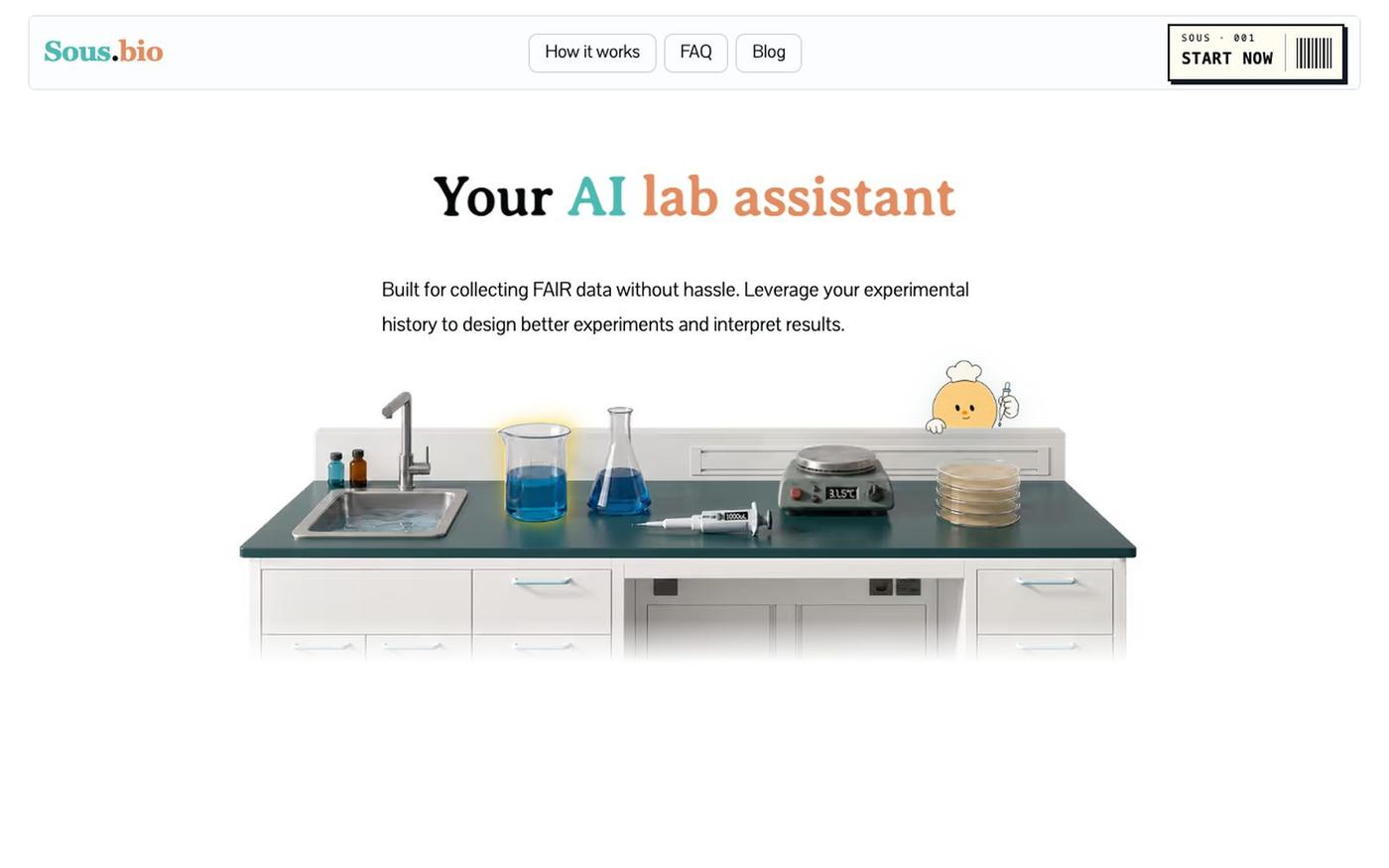 AI Lab Assistant | sous.bio — screenshot