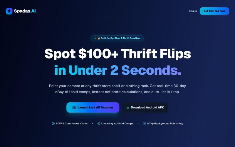 Spadas AI — Reseller Inventory & Analytics — screenshot