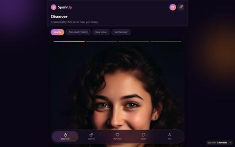 SparkUp — Personality-first dating, powered by AI — screenshot