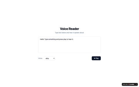 Voice Reader — Text to Speech — screenshot
