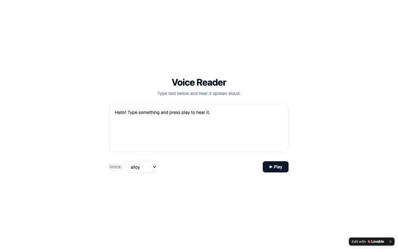 Voice Reader — Text to Speech — screenshot