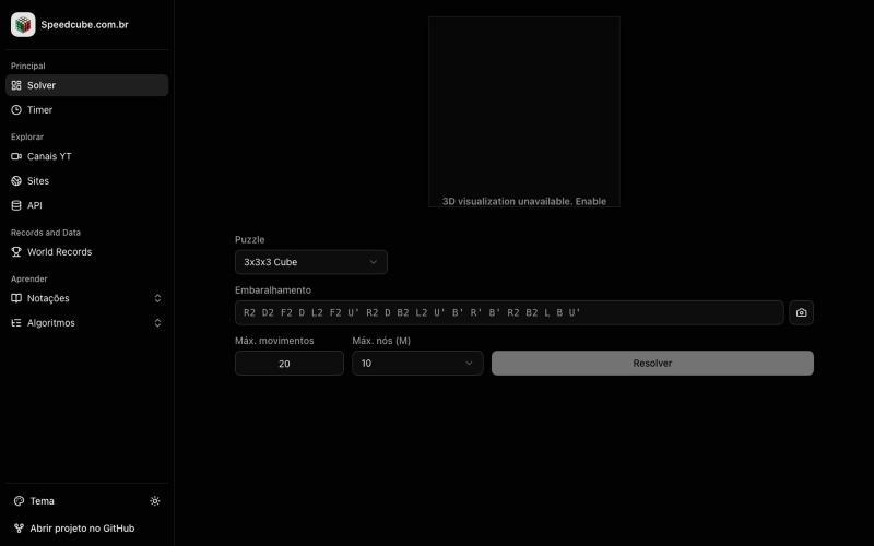 Speedcube — screenshot