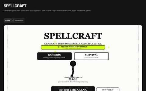SPELLCRAFT — Generate Your Own Spells — screenshot