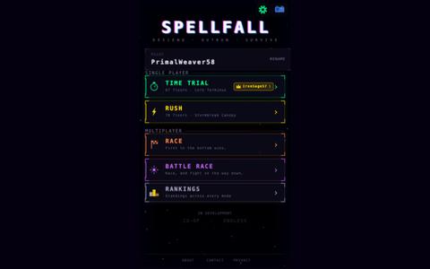 Spellfall — Free Multiplayer Platform Racer, No Download — screenshot