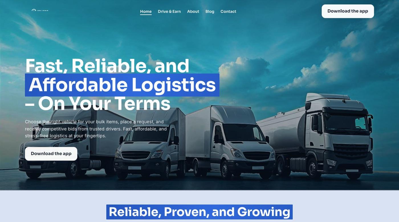 Sphere Logistics Tech — screenshot