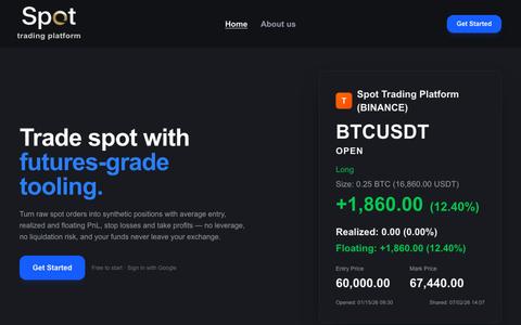 spot-trading-platform — screenshot