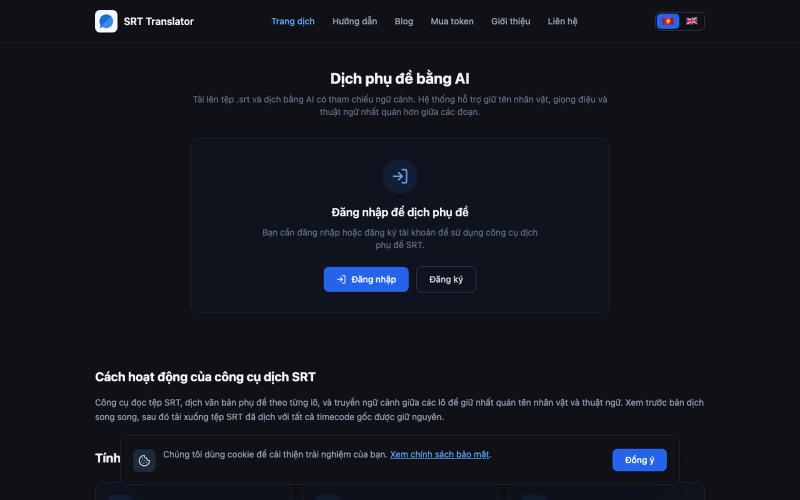 SRT Context-Aware Translator — screenshot