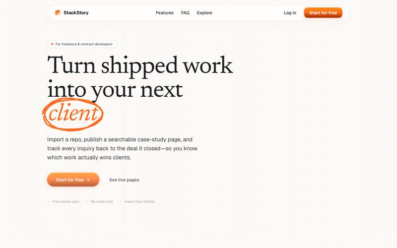 StackStory — Your work, always working for you — screenshot