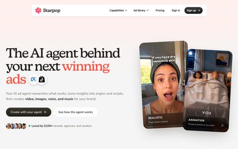 Starpop — Discover winning ads and clone them for your e-commerce brand — screenshot