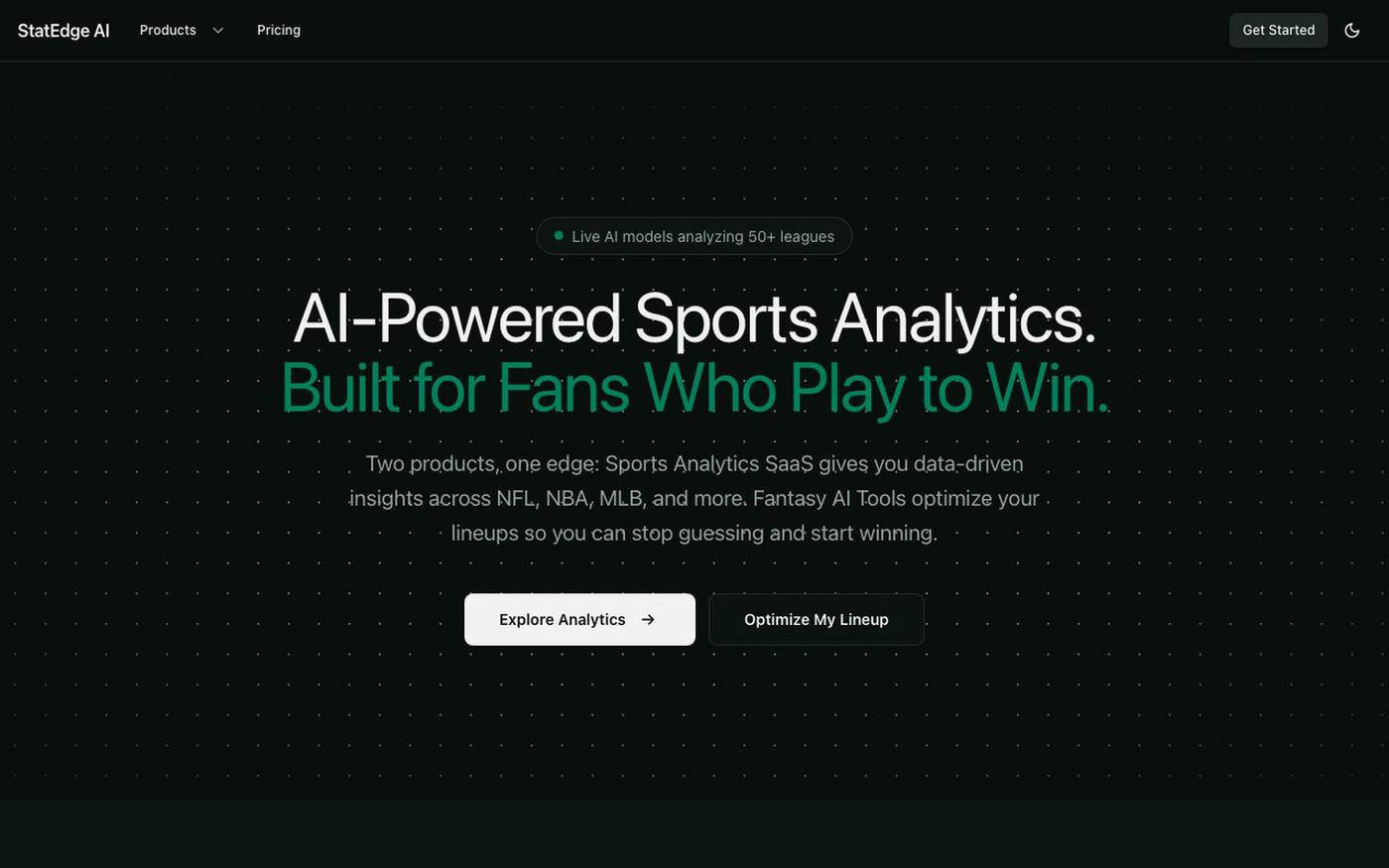 StatEdge AI — screenshot