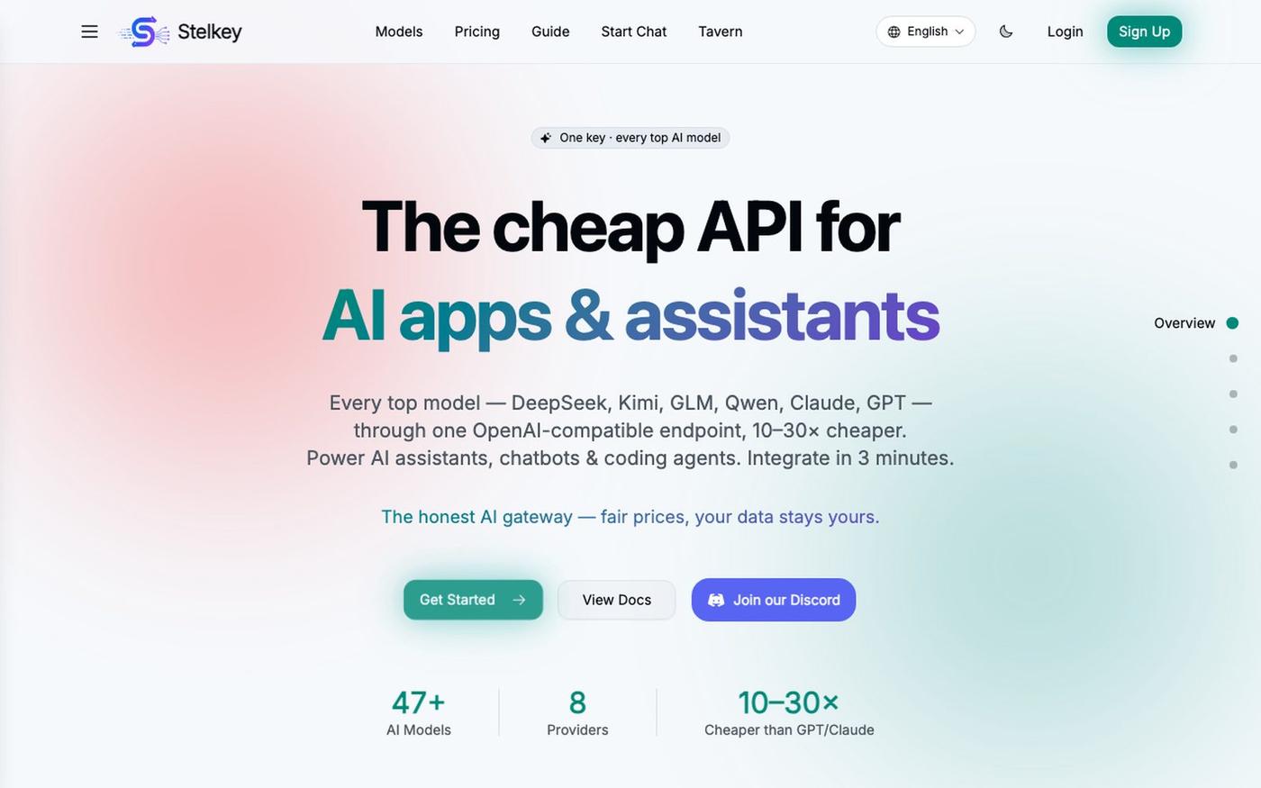 Stelkey — The honest AI gateway — screenshot