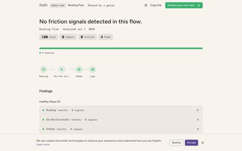 Stepflo — Turns code into a visual map of user flows — screenshot