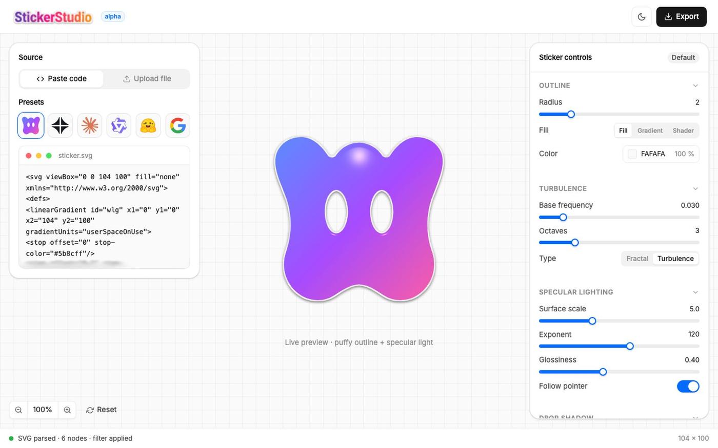 Sticker Studio — screenshot