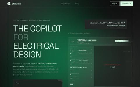 Electronic Component Search Engine | Stillwind — screenshot