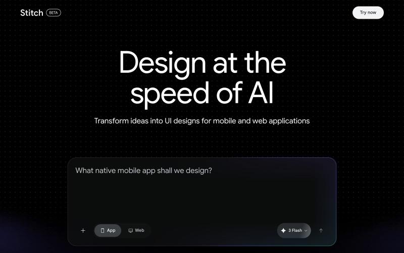 Stitch - Design with AI — screenshot