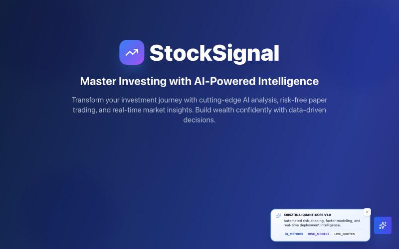 StockSignal — screenshot
