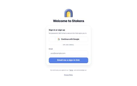 Stokera — screenshot