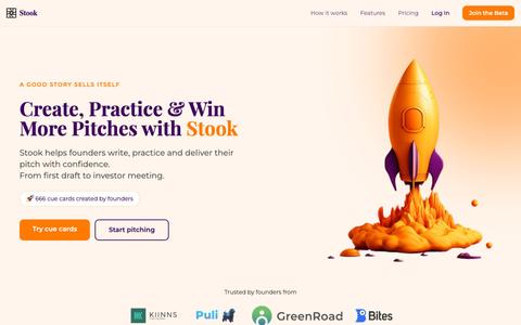 Stook – Create, Practice & Win More Pitches — screenshot