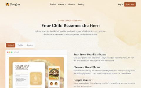 Story Characters Kids Become Story Heroes - StoryBee — screenshot