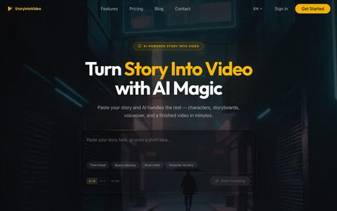 StoryIntoVideo - Turn Stories Into Videos with AI — screenshot
