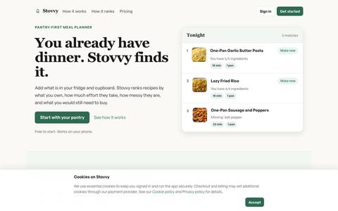 Stovvy — screenshot