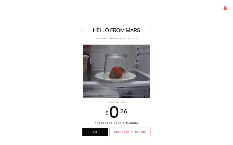 $0.26 - Strawberry Bid — screenshot