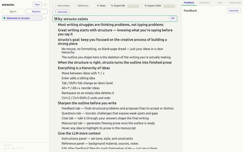 structo — screenshot