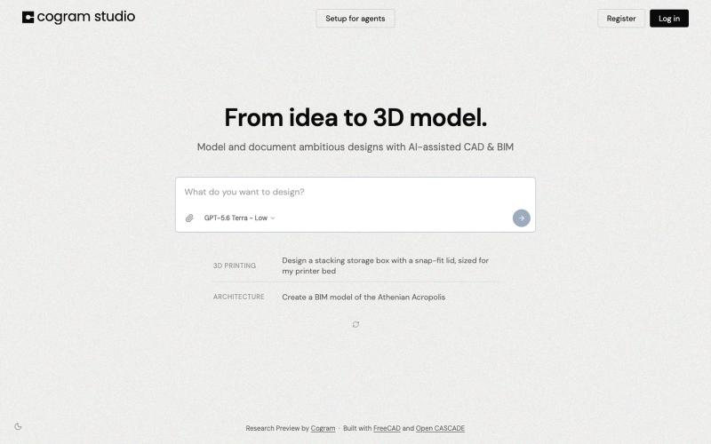 Cogram Studio — screenshot